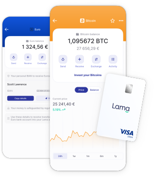 iPhone showing the Lama app