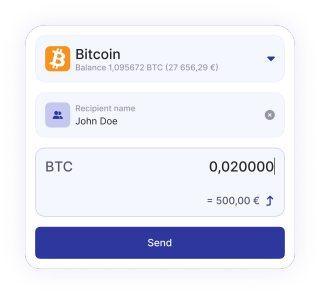 Image showing the send transaction