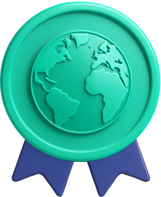 Ilustración de una insignia de certificación